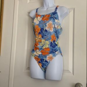 90’s tropical print Dolphin bathing suit SZ 40 (10/12)